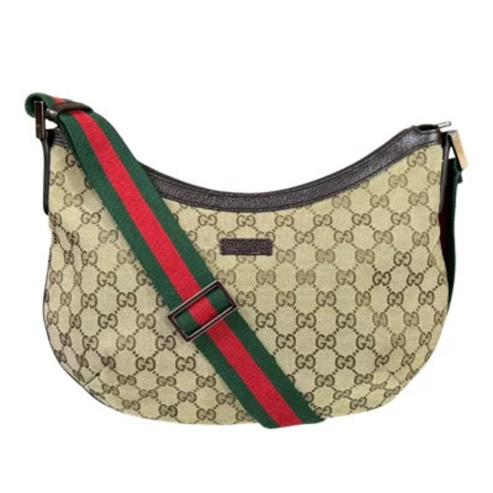 Gucci Sherry Shoulder Bag GG Canvas Beige Cream